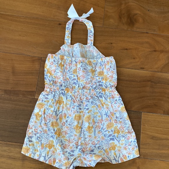 Rachel Zoe floral stripe romper set of 2 size 12 mos NEW! - Picture 4 of 16